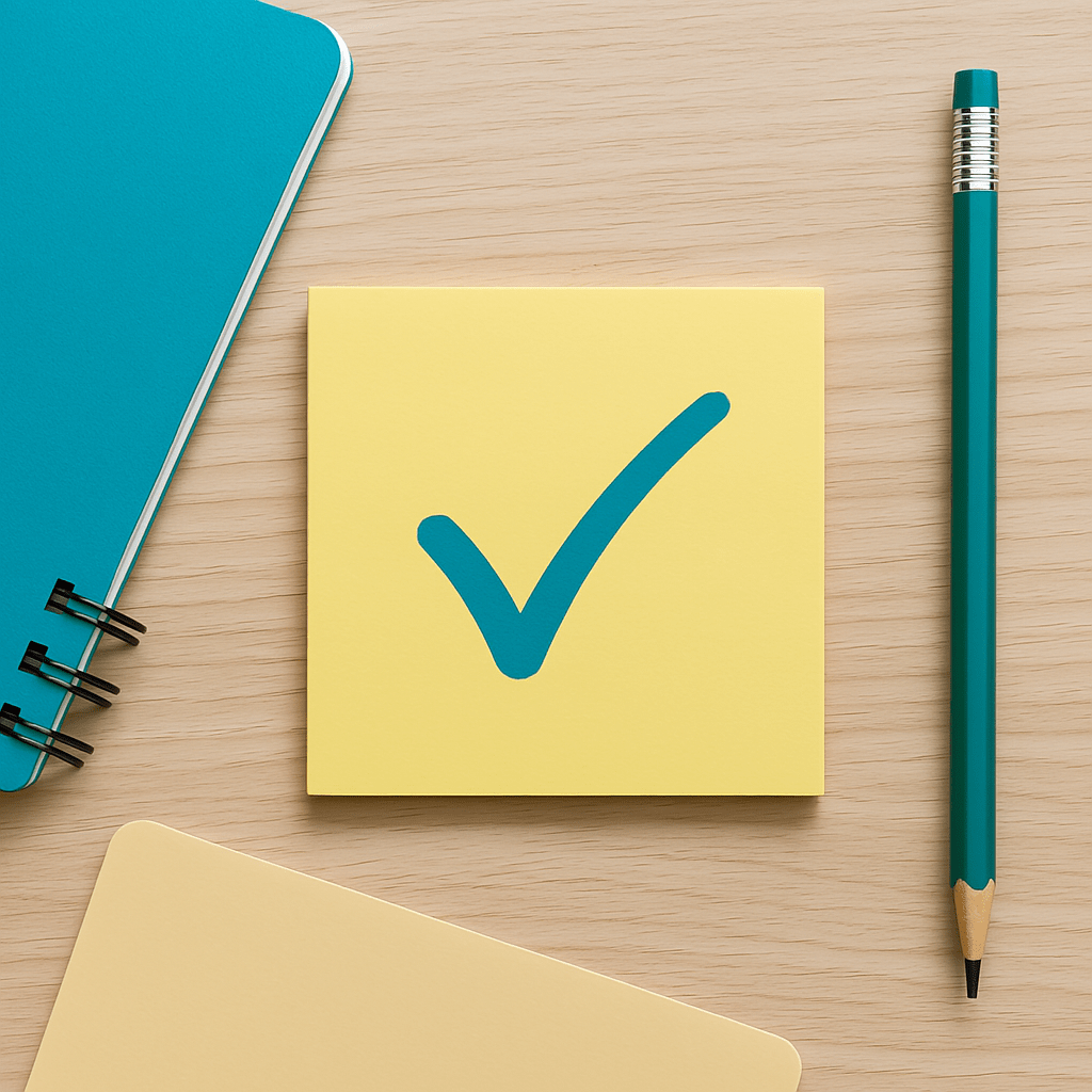 Collection of stationery items and creative tools on a clean, neutral-toned desk, symbolizing thoughtful strategy and personal branding.